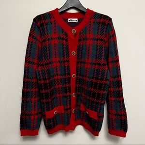 Vintage houndstooth cardigan